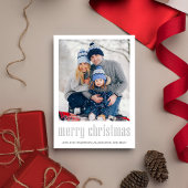 Cartes Pour Fêtes Annuelles Joyeux Noël Moderne Simple Mistletoe Élégant