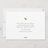 Cartes Pour Fêtes Annuelles Joyeux Noël moderne Typographie simple (Dos)