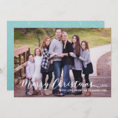 Cartes Pour Fêtes Annuelles Joyeux Noël moderne Typographie simple (Devant / Derrière)