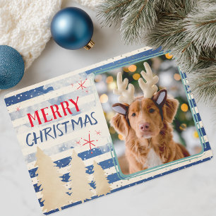 Cartes Pour Fêtes Annuelles Joyeux Noël moderne vacances photo