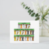 Cartes Pour Fêtes Annuelles Joyeux Noël Mon fils et son mari (Debout devant)