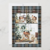 Cartes Pour Fêtes Annuelles Joyeux Noël multiphoto Plaid (Dos)