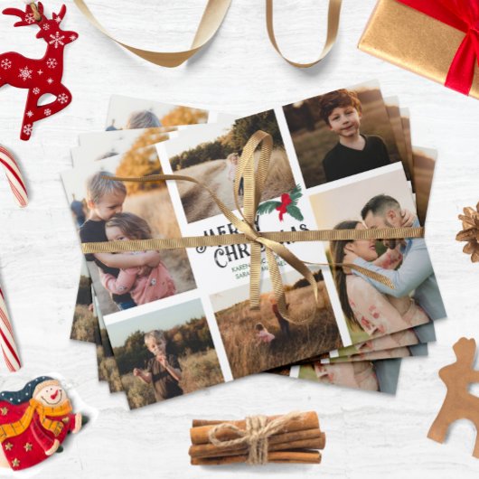 Cartes Pour Fêtes Annuelles Joyeux Noël multiple photo