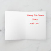 Cartes Pour Fêtes Annuelles Joyeux Noël, nana (Intérieur)
