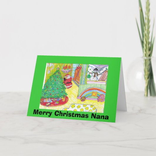 Cartes Pour Fêtes Annuelles Joyeux Noël Nana (Devant)