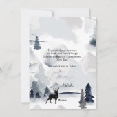 Cartes Pour Fêtes Annuelles Joyeux Noël! Nordique, photo simple (Dos)