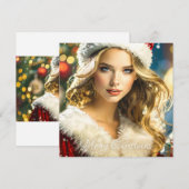 Cartes Pour Fêtes Annuelles Joyeux Noël - Nostalgique Noël (Devant / Derrière)