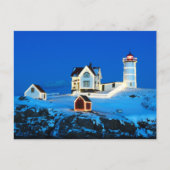 Cartes Pour Fêtes Annuelles Joyeux Noël Nubble Lighthouse (Devant)
