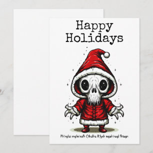 Cartes Pour Fêtes Annuelles Joyeux Noël Occulte Éffrayant Cthulhu