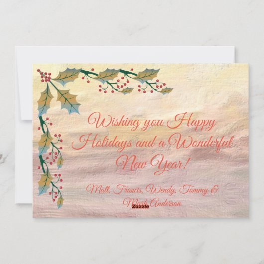 Cartes Pour Fêtes Annuelles Joyeux Noël Ocean Waves 0742 (Dos)