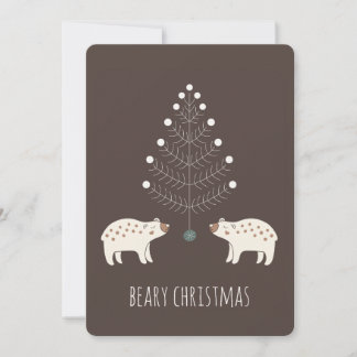 Cartes Pour Fêtes Annuelles Joyeux Noël ourson