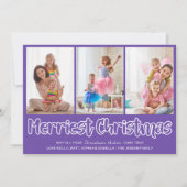 Cartes Pour Fêtes Annuelles Joyeux Noël ouvert Lettres 3 photo verticale (Devant)