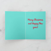 Cartes Pour Fêtes Annuelles Joyeux Noël pain d'épices couple en amour coutume (Intérieur)