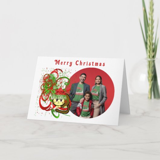 Cartes Pour Fêtes Annuelles Joyeux Noël Paint Paint Splat Swilies - (Devant)
