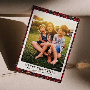 Cartes Pour Fêtes Annuelles Joyeux Noël Parié Photo Clan Stewart Tartan