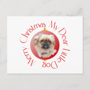 Cartes Pour Fêtes Annuelles Joyeux Noël Pékinois