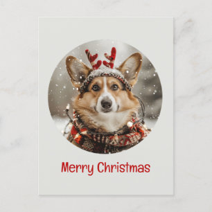 Cartes Pour Fêtes Annuelles Joyeux Noël Pembroke Welsh Corgi Chien