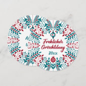 Cartes Pour Fêtes Annuelles Joyeux Noël, Pennsylvania Dutch Noël (Devant / Derrière)