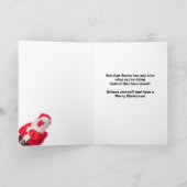 Cartes Pour Fêtes Annuelles Joyeux Noël Père Noël au Masque Mieux vaut ne pas  (Intérieur)