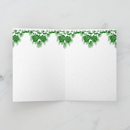 Cartes Pour Fêtes Annuelles Joyeux Noël - Père Noël avec chat et chien (Intérieur)