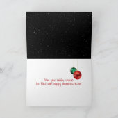 Cartes Pour Fêtes Annuelles Joyeux Noël Père Noël et Lune (Intérieur)
