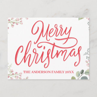 Cartes Pour Fêtes Annuelles Joyeux Noël personnalisé