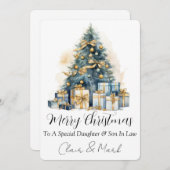 Cartes Pour Fêtes Annuelles Joyeux Noël personnalisé (Devant / Derrière)