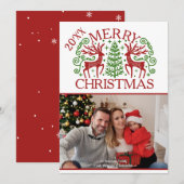 Cartes Pour Fêtes Annuelles Joyeux Noël photo (Devant / Derrière)