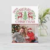 Cartes Pour Fêtes Annuelles Joyeux Noël photo (Debout devant)