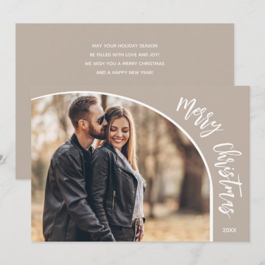 Cartes Pour Fêtes Annuelles Joyeux Noël photo (Devant / Derrière)