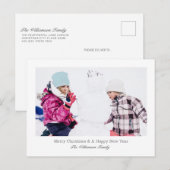 Cartes Pour Fêtes Annuelles Joyeux Noël photo (Devant / Derrière)