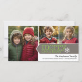 Cartes Pour Fêtes Annuelles Joyeux Noël Photo - 3 photos (Devant)