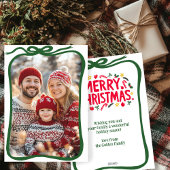 Cartes Pour Fêtes Annuelles Joyeux Noël photo à main