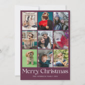 Cartes Pour Fêtes Annuelles Joyeux Noël photo & Bauble (Devant)