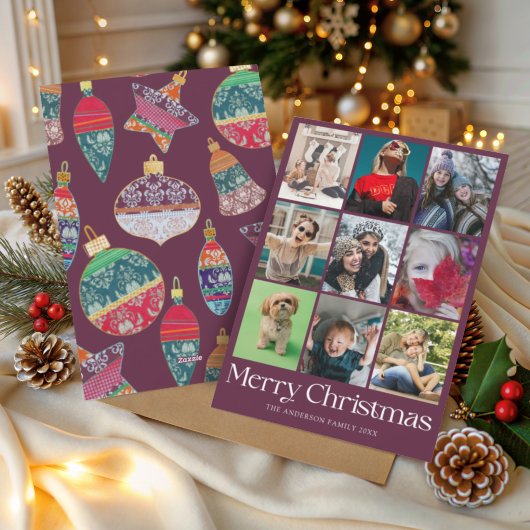 Cartes Pour Fêtes Annuelles Joyeux Noël photo & Bauble