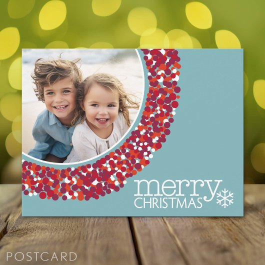 Cartes Pour Fêtes Annuelles Joyeux Noël - Photo - Berry Wreath