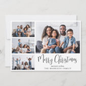 Cartes Pour Fêtes Annuelles Joyeux Noël Photo Collage (Devant)