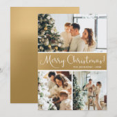 Cartes Pour Fêtes Annuelles Joyeux Noël Photo Collage (Devant / Derrière)
