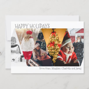 Cartes Pour Fêtes Annuelles Joyeux Noël Photo Collage