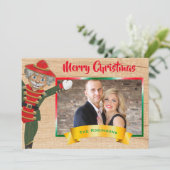 Cartes Pour Fêtes Annuelles Joyeux Noël Photo Collage Nutcracker Salutation (Debout devant)