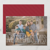 Cartes Pour Fêtes Annuelles Joyeux Noël photo complète (Devant / Derrière)