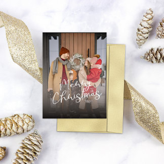 Cartes Pour Fêtes Annuelles Joyeux Noël Photo de famille