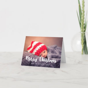 Cartes Pour Fêtes Annuelles Joyeux Noël Photo de famille moderne