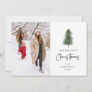 Cartes Pour Fêtes Annuelles Joyeux Noël, Photo de famille, Sapin de Noël