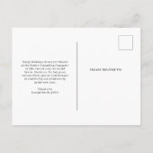 Cartes Pour Fêtes Annuelles Joyeux Noël | Photo d'entreprise et votre logo (Dos)