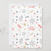 Cartes Pour Fêtes Annuelles Joyeux Noël Photo éléments de noël Ho (Dos)