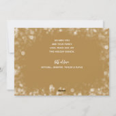 Cartes Pour Fêtes Annuelles Joyeux Noël Photo Gold (Dos)