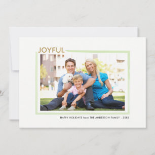 Cartes Pour Fêtes Annuelles Joyeux   Noël photo horizontale