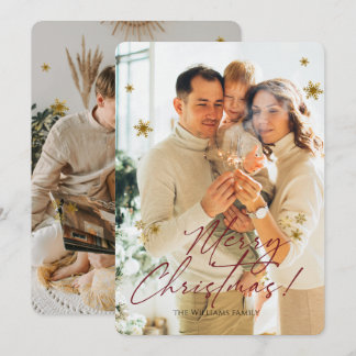 Cartes Pour Fêtes Annuelles Joyeux Noël photo moderne élégant