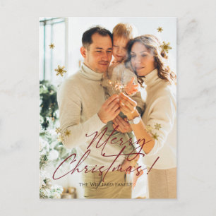 Cartes Pour Fêtes Annuelles Joyeux Noël photo moderne élégant